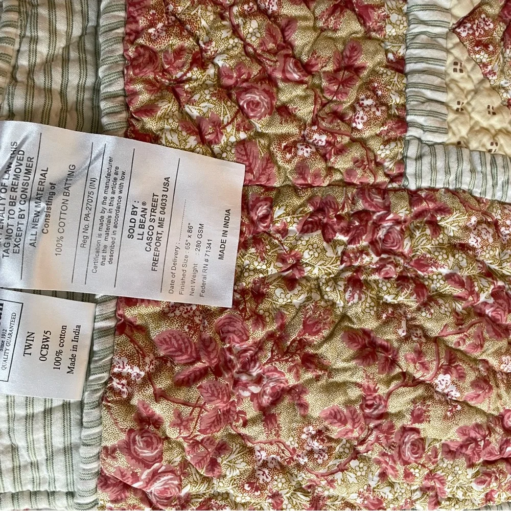 L.L. Bean Multicolor Patchwork Quilt - Picture 7 of 7